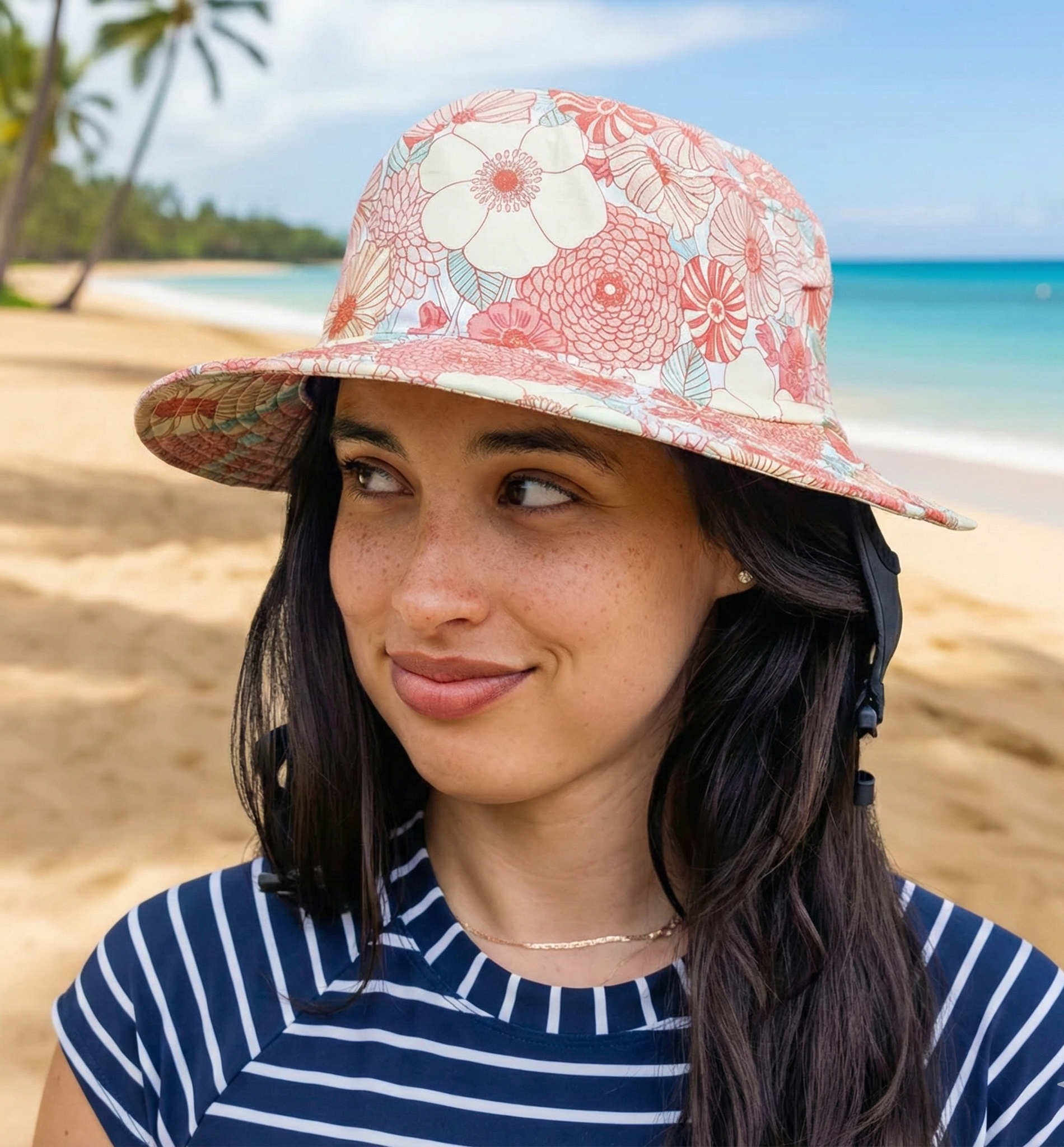 Nicawana x Surf Skull V1 Floral Surf Helmet