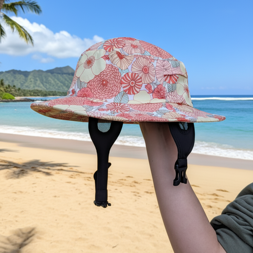 Nicawana x Surf Skull V1 Floral Surf Helmet